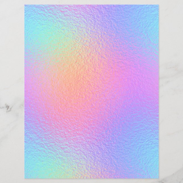 Iridescent Faux Foil Scrapbook Paper No. 9 (Front)