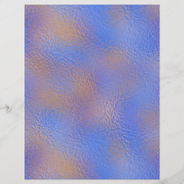 Iridescent Faux Foil Scrapbook Paper No. 90 (Front)