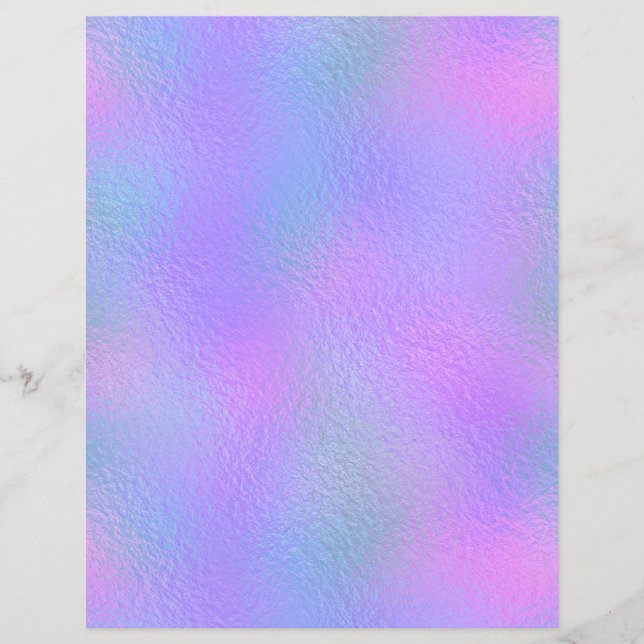 Iridescent Faux Foil Scrapbook Paper No. 93 (Front)