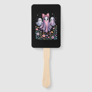 Iridescent Ghost Girly Halloween Hand Fan