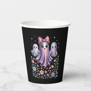 Iridescent Ghost Girly Halloween Paper Cups