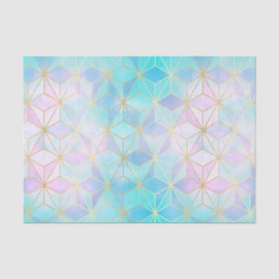Iridescent Glass Geometric Pattern Tissue Paper