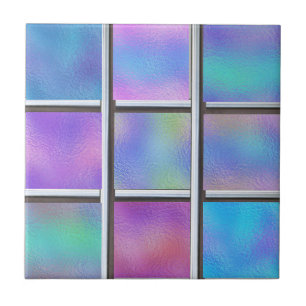 Iridescent Glass Metal Modern Tile