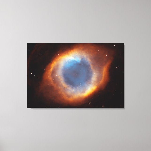 Iridescent Glory of Nearby Helix Nebula Canvas Print (Front)
