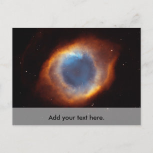 Iridescent Glory of Nearby Helix Nebula Postcard