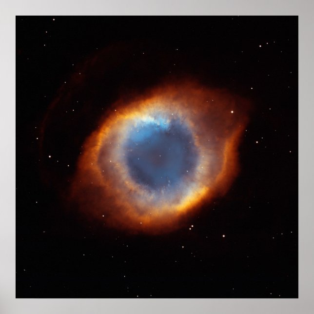 Iridescent Glory of Nearby Helix Nebula Poster (Front)
