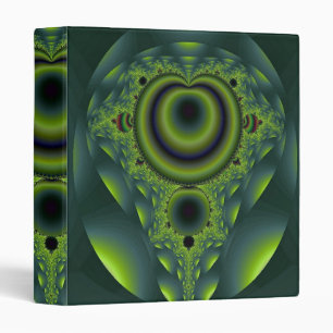 Iridescent Green Fractal Avery Binder