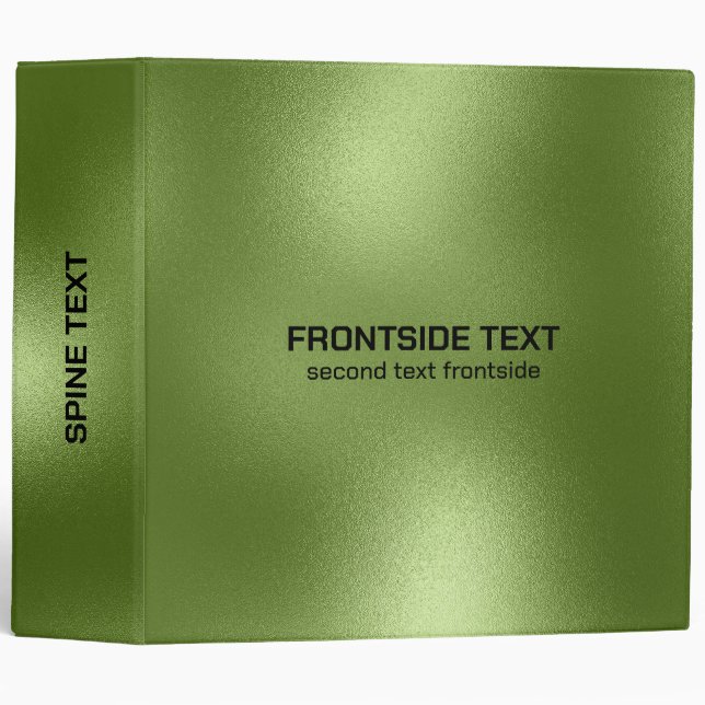 Iridescent Green Texture Binder (Front/Spine)