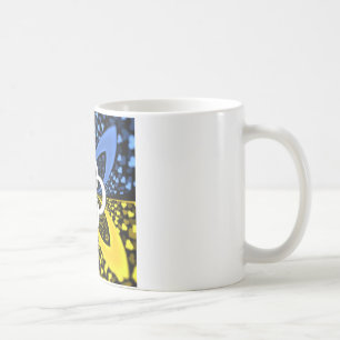 Iridescent Hearts Seamless Polka Dot Abstract Art  Coffee Mug