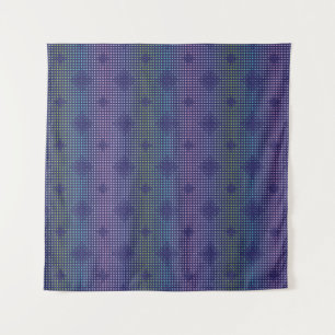 Iridescent Holographic Dots Pattern Tapestry