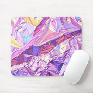 Iridescent Holographic Foil Texture Mouse Pad