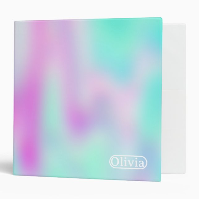 Iridescent Holographic Gradient Binder (Front/Inside)