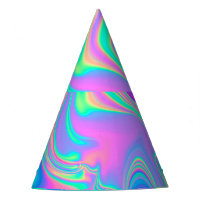 Iridescent Holographic: Neon Marbled Texture