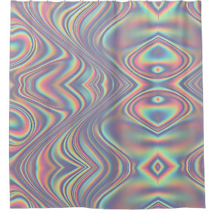 Iridescent Holographic Swirl Texture