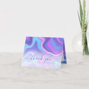 Iridescent Holographic Thank you for your Order