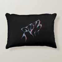 Iridescent Howling Wolf Spirit Animal