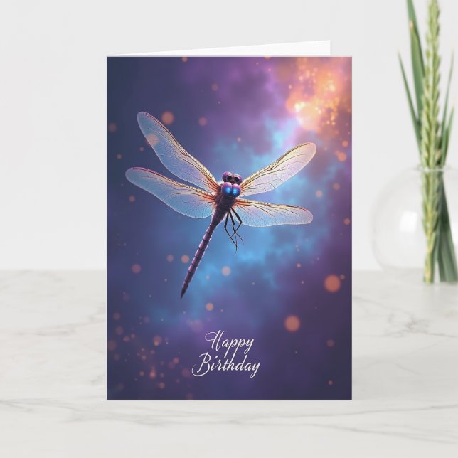 Iridescent Insect Birthday Card (Front)