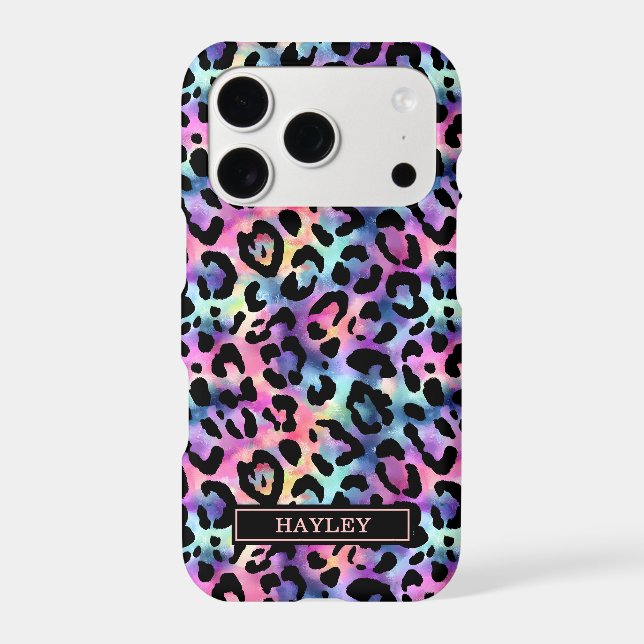 Iridescent Leopard Print Monogrammed (Back)