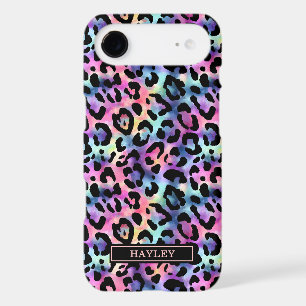 Iridescent Leopard Print Monogrammed