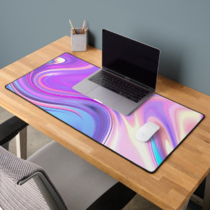 Iridescent Liquid Motion Desk Mat