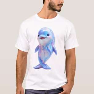Iridescent Marbled Galaxy Dolphin Men T-Shirt