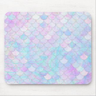 Iridescent Mermaid Scales Mouse Pad