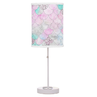 Iridescent Mermaid Scales Table Lamp