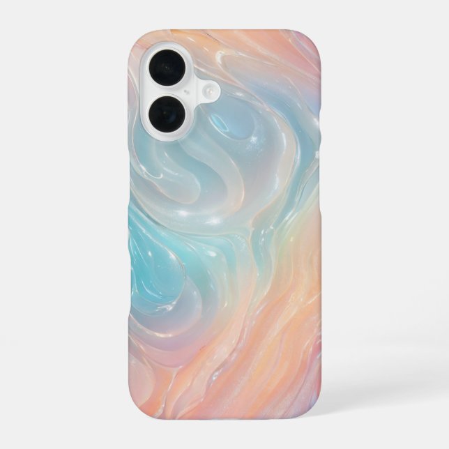 Iridescent Mermaid Waves Phone Case (Back)