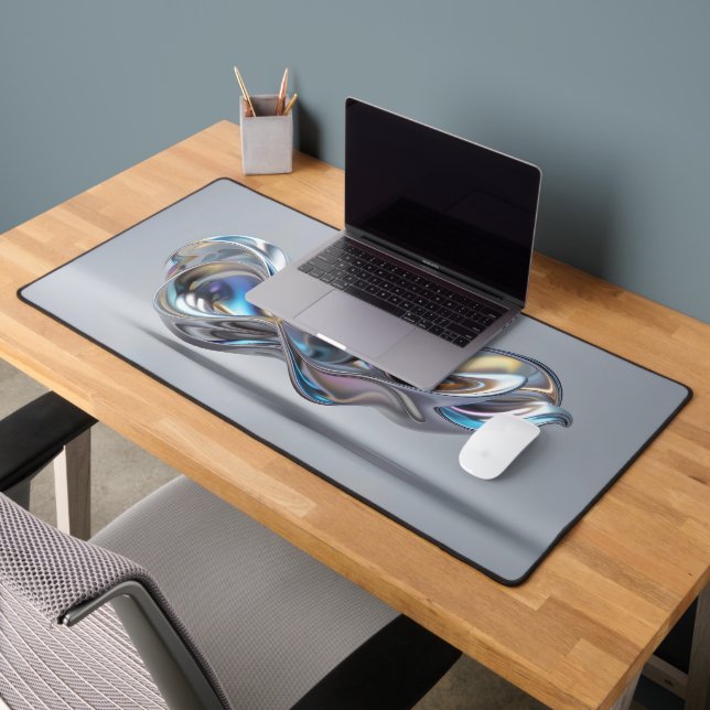 Iridescent Metal Flow Desk Mat (Office 2)
