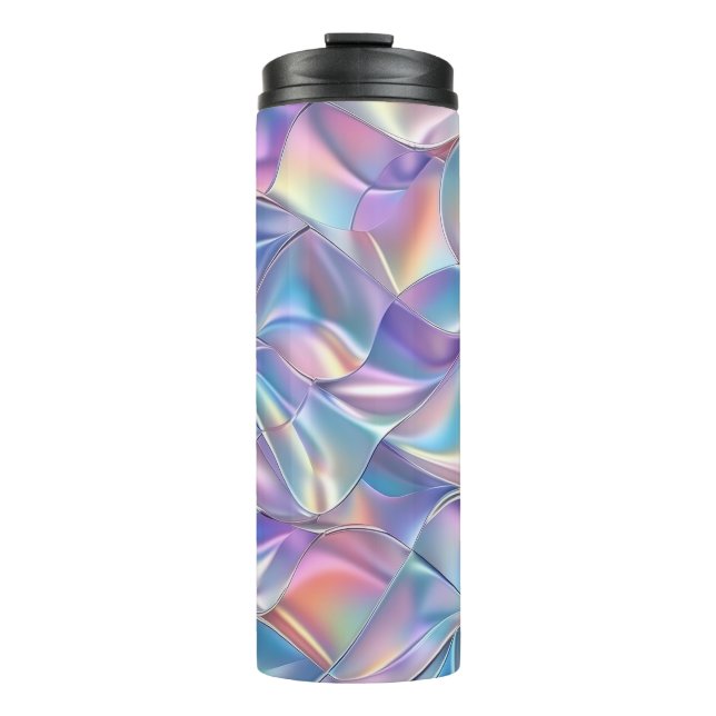 Iridescent Metallic 6 Geometric Thermal Tumbler (Front)