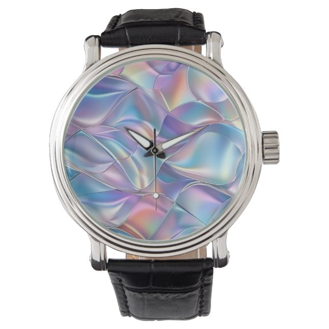 Iridescent Metallic 6 Geometric Watch (Front)