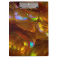 Iridescent orange fire opal