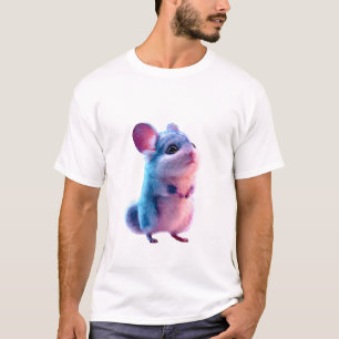 Iridescent Pastel Neon Chinchilla Illustration Men T-Shirt