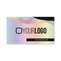 Iridescent Pastel Rainbow Glam Any Service Busine