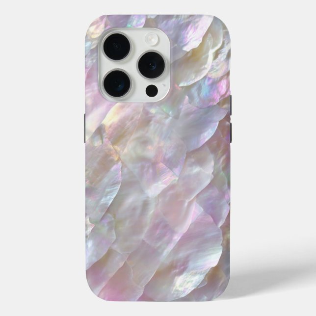 Iridescent Pearl Phone Case – Elegant Shimmer (Back)