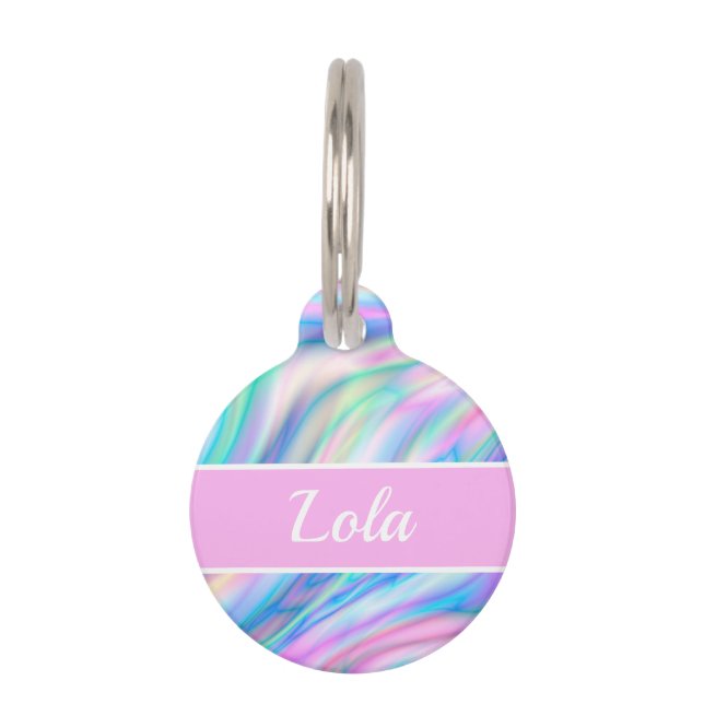 Iridescent  pet tag (Front)
