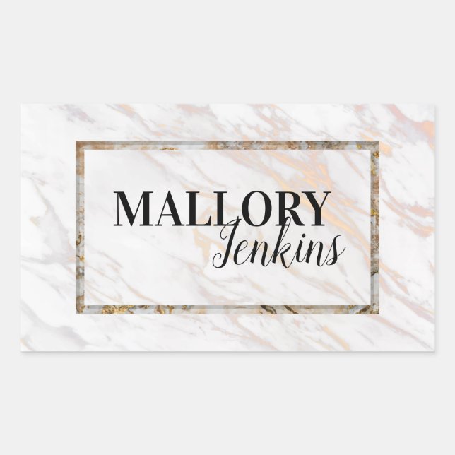 Iridescent Pink Marble Sticker (Front)