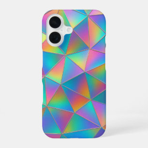 Iridescent Polygon iPhone 16 Case