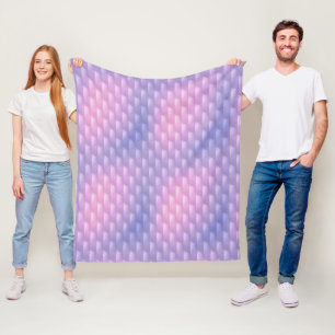 Iridescent Purple and Pink  Fleece Blanket