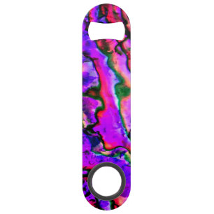 Iridescent Purple Pink Blue Marbled Beautiful Bar Key