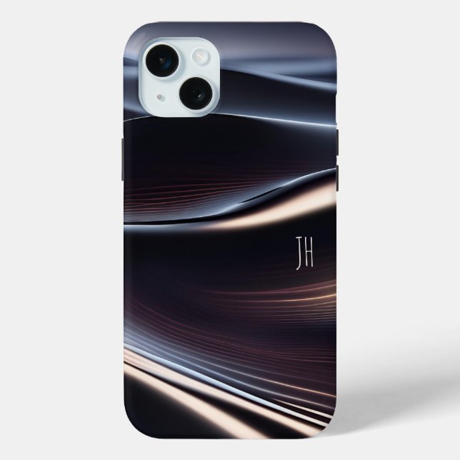 Iridescent Purple Smoke and Black Case-Mate iPhone Case (Back)