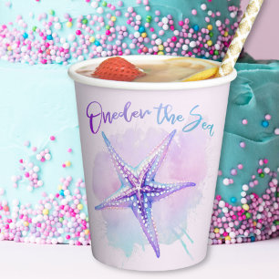 Iridescent Purple Starfish "Oneder" Sea Cups