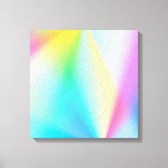 Iridescent, rainbow-like, dreamy - for romantics canvas print (Front)
