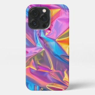 Iridescent Rainbow Metallic Pastel Pink, Aqua iPhone 13 Pro Case