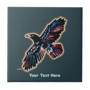 Iridescent Raven Tile
