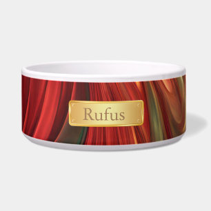 Iridescent Red Abstract Swirl