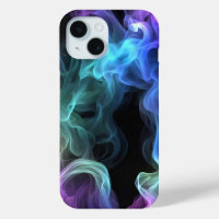 Iridescent Smoke On Black