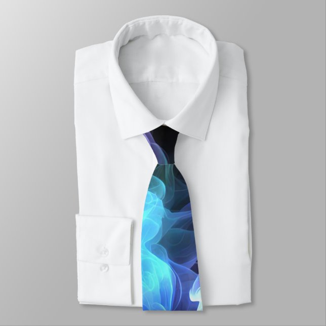 Iridescent Smoke On Black Tie (Tied)