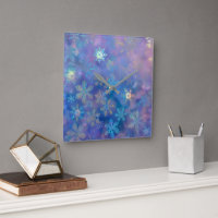 Iridescent snowflakes