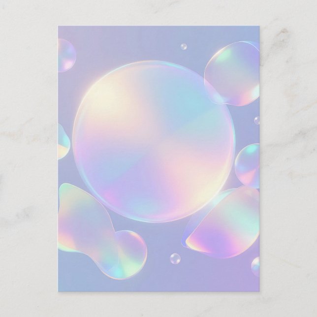 Iridescent Soap Bubble Dream Postcard (Front)